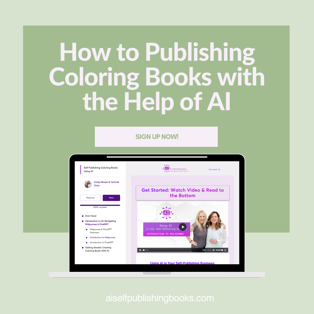 How to Publish Coloring Books with the Help of AI